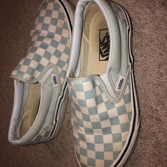 light checkered vans